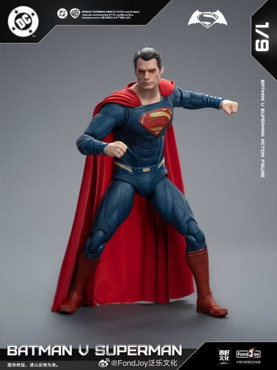 EM ESTOQUE Fondjoy BVS Set Armored Batman Battle Damaged Superman Action Figures 1/9 Batman v Superman?Dawn of Justice DC