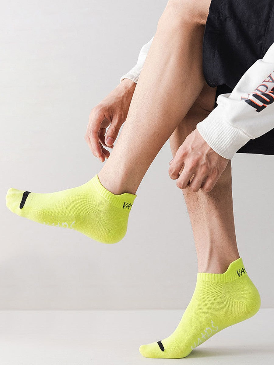 5 Pairs New Summer Cotton Men's Socks Short Thin Casual Mesh Breathable Boat Socks Fashion Comfortable Street Style Sockke Gift