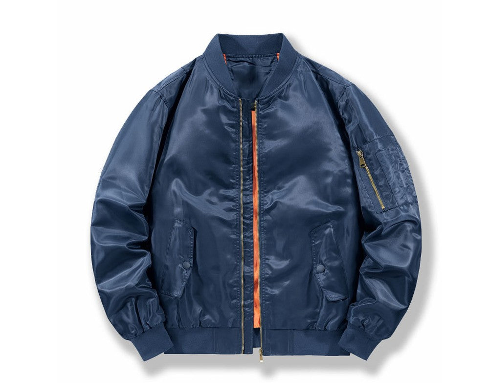 Spring Autumn Men's Bomber Jackets Fashion Men Retro MA-1 Pilot Zipper Coats Men Windbreaker Baseball Uniform Sports Jacket 6XL