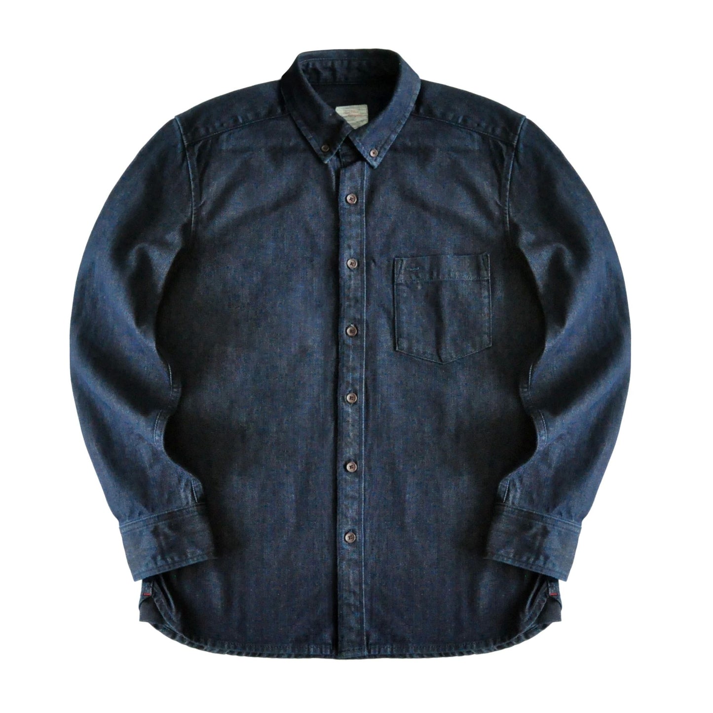 SauceZhan Chambray shirt men shirt long sleeve Denim Shirt Cotton Casual Wash Shirt Mens Dress Shirts Jeans Shirts Slim