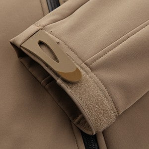 TACVASEN Fleece Lined Waterproof Jackets Mens Jacket Coats Outdoor Safari Windbreaker Winter Warm Work Jacket Outwear Windproof