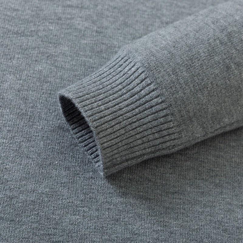 Half Turtleneck Knitwear Sweater New Autumn/Winter Mock Neck Sweatshirts Solid Color Pullovers Man Brand Casual Mens Clothing