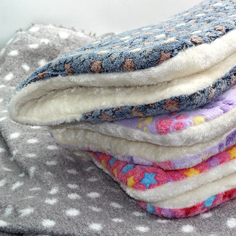 Cama de Cachorro de Flanela Grande, Cama de Gato Espessa, Tapete de Dormir para Cachorros, Cobertor para Filhotes de Cachorro e Gato, Tapete para Cachorros Pequenos, Médios e Grandes