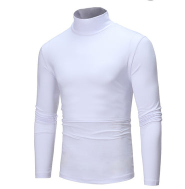 2025 New Man Thermal Turtleneck Casual Sleepwear Shirt S-2XL Sleeve Long Slim Coat 5colors Basic Sweater Bottom Winter