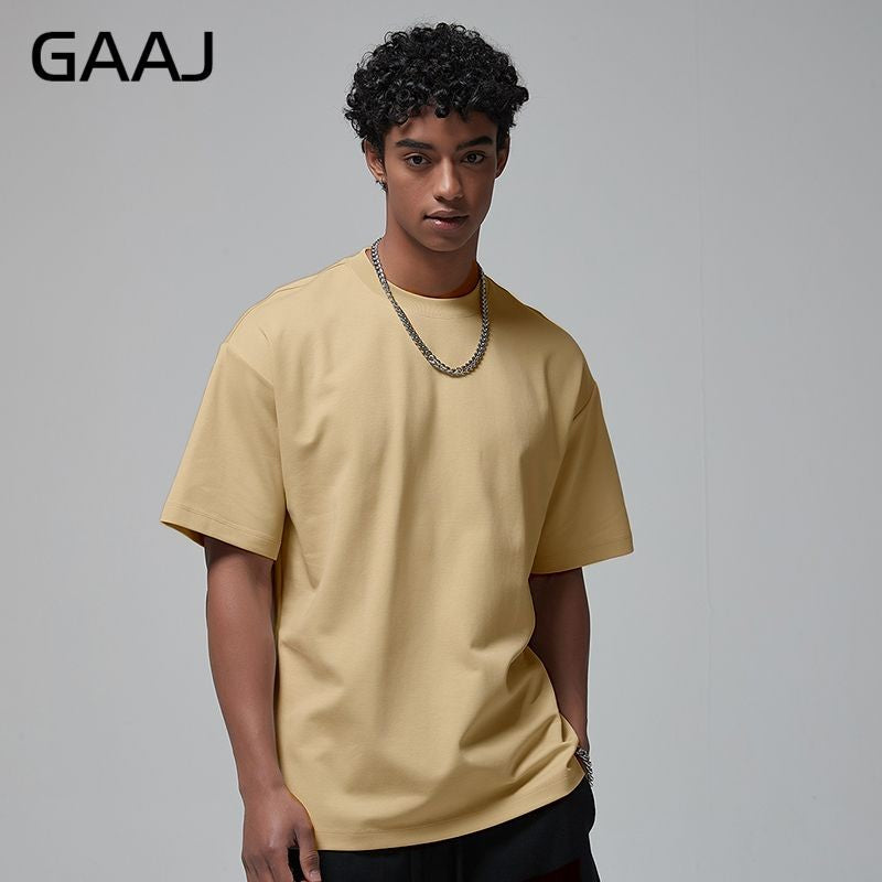 100 Heavy Weight Cotton T shirt For Men Women Short Sleeve Plain Tops Solid Oversized Tee Shirts Quality Clothing 8.8oz 250gsm