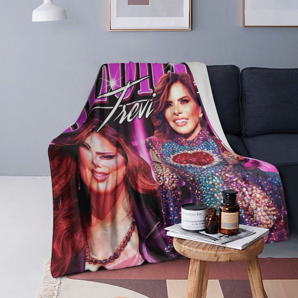 Gloria Trevi - Álbum De Película 2013 Manta de Sofá Fleece Respirável para Casa Quarto Mantas Colcha