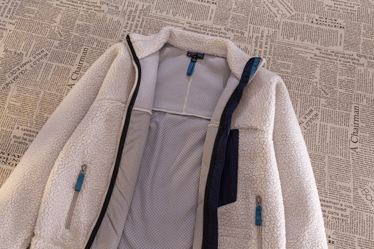 Motorcycle Outdoor Fleece Jacket For Men/Women Double Sided Fleece Thickened Plush Rider Cycling Suit Lamb Wool Windproof Jacket