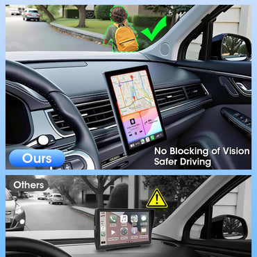 7/8/9'' Support Orientation & Portrait Car Mirror Radio Wireless Carplay Android Auto Multimedia Video Player Universal Screen