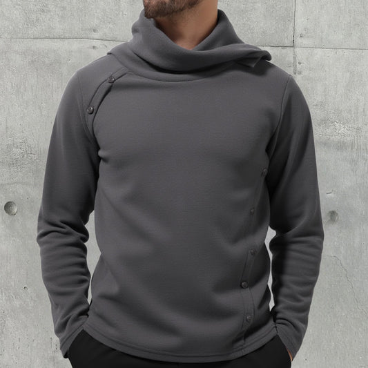 New Winter Men's White Turtleneck Sweater, British-style Black Pullover, Asian Sizes M-4XL. Gray Sweaters