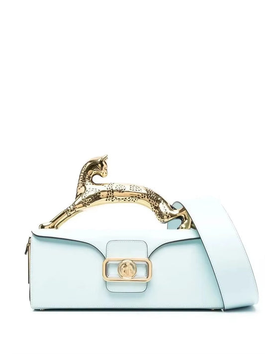 Elegant Fashion Luxury Brand Replica Handbag for Women New In High-Quality Metal Handle Designer Shoulder Bag Rectangular Shape