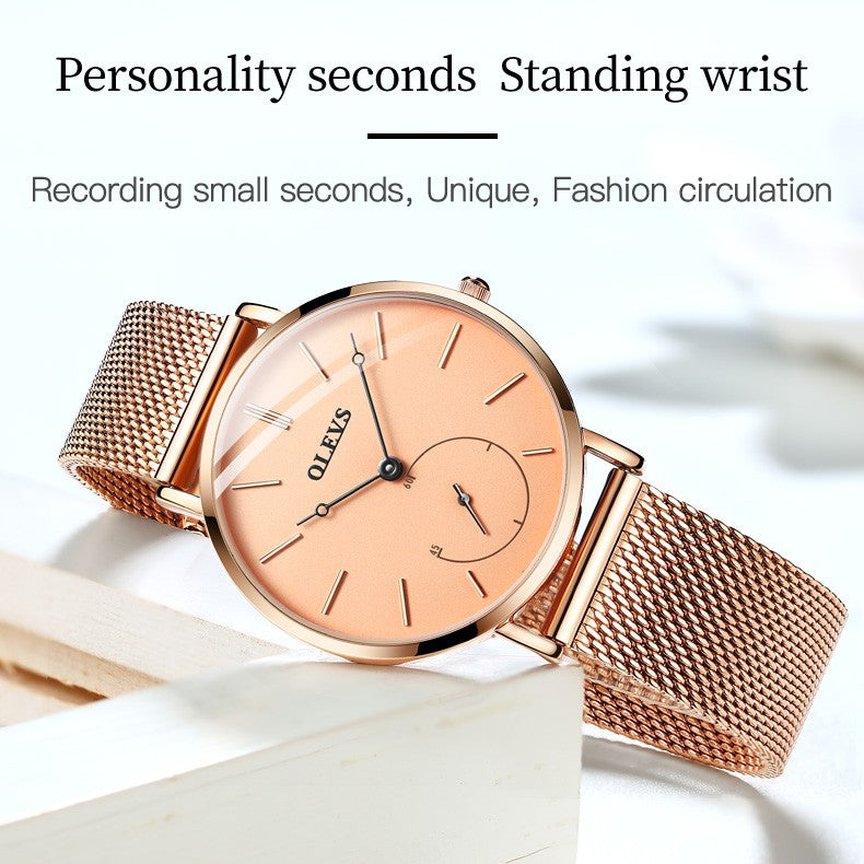 Relógio Feminino OLEVS Milanese Steel Band Quartz 5190