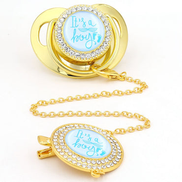 Baby Pacifier Clip Personalized Boy And Girl Pattern Luxury Pacifi BPA Free Dummy New Design Baby Shower Gift Chupetes De Lujo