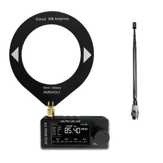 V4 AMNVOLT ATS Mini SI4732 All Band Receiver Supports AM/FM/SSB/LSB/USB Built-in Hi-Z Headphone Amplifier for HAM