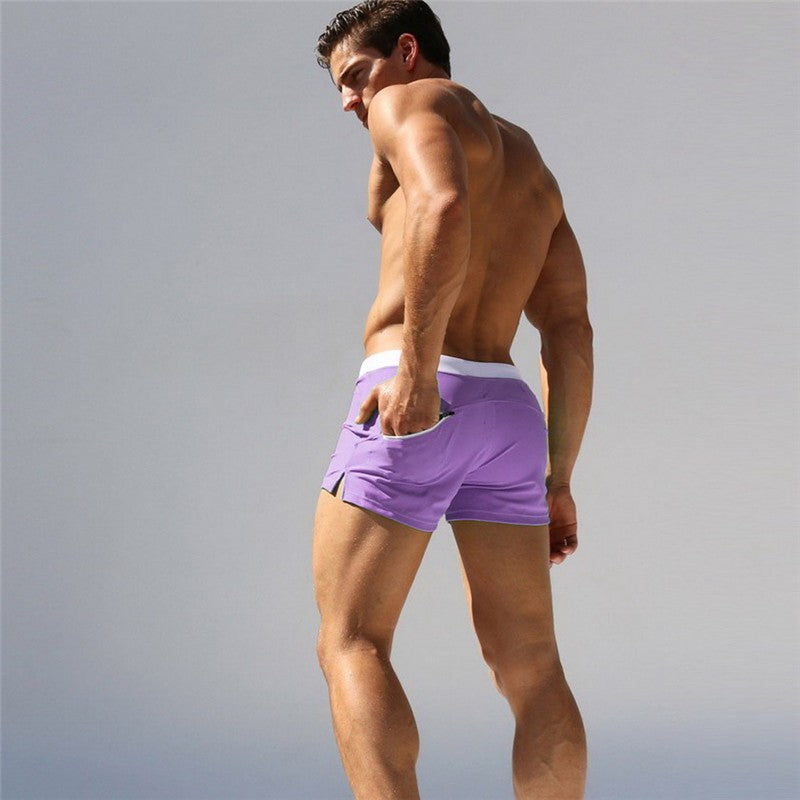 ALSOTO Summer Swimwear Men Breathable Men's Swimsuits Trunks Boxer Briefs Sunga SwimSuits Maillot De Bain Beach Shorts 2023 New