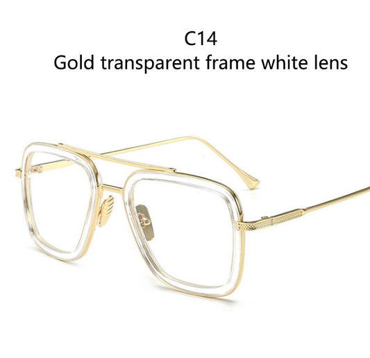 High Quality Iron Man Tony Stark Fishing Sunglasses Square Outdoor Sport Fishing Glasses Men Spider Eyewear Sports Sun Glasses