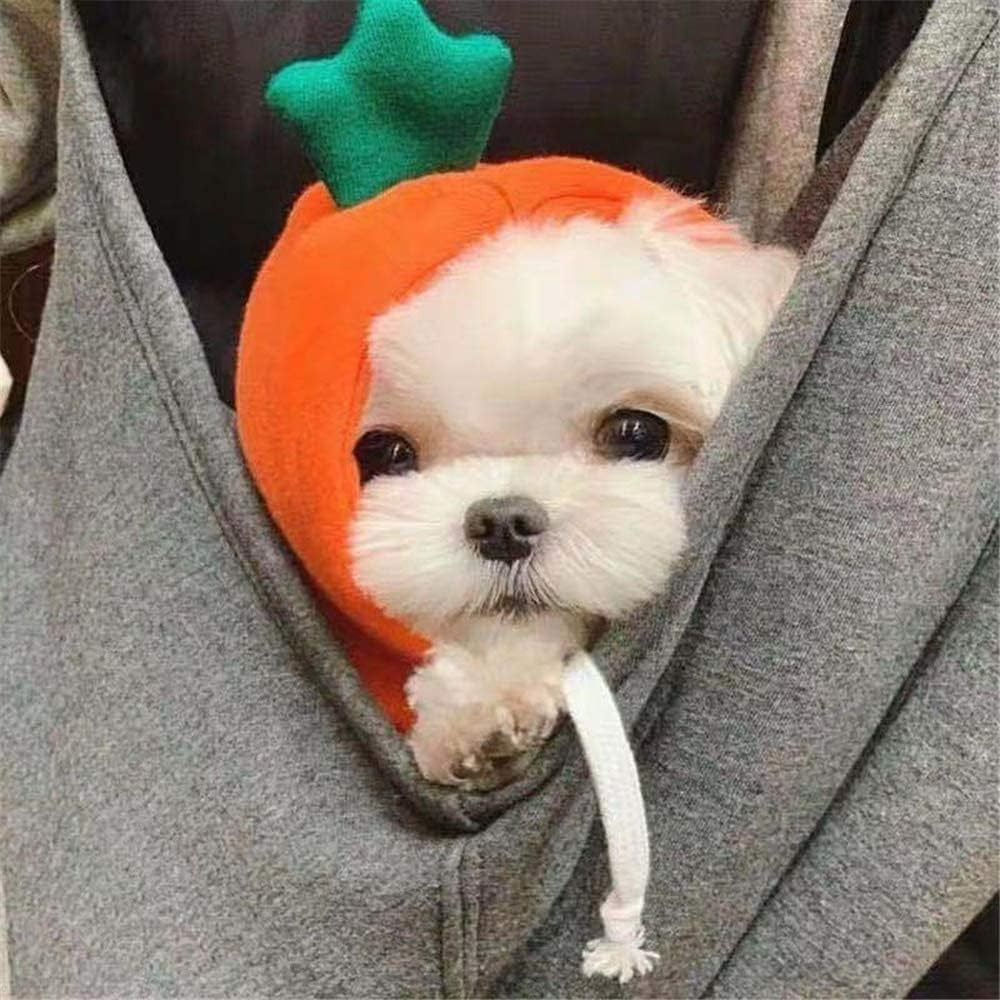 Moletom Fofo com Capuz para Cachorro Roupa Divertida de Frutas para Pets Capa Engraçada para Cães e Gatos com Chapéu Fantasia de Halloween para Cães e Gatos Moletom com Capuz para Filhotes e Gatos