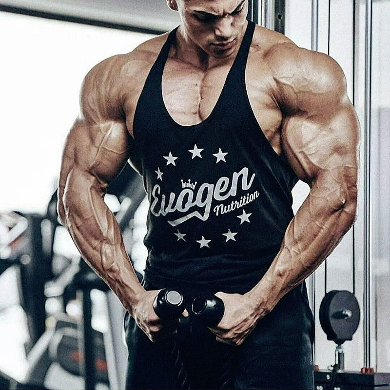 Muscle Men's Sports Tank Top Cotton undershirt gym Tops Sleeveless Tank Top Men fitness Running sweatshirt vest