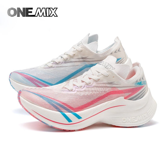 ONEMIX New Marathon Carbon Plate Running Racing Shoes Men Professional Stable Support Shock-relief Ultra-light Rebound Sneakers