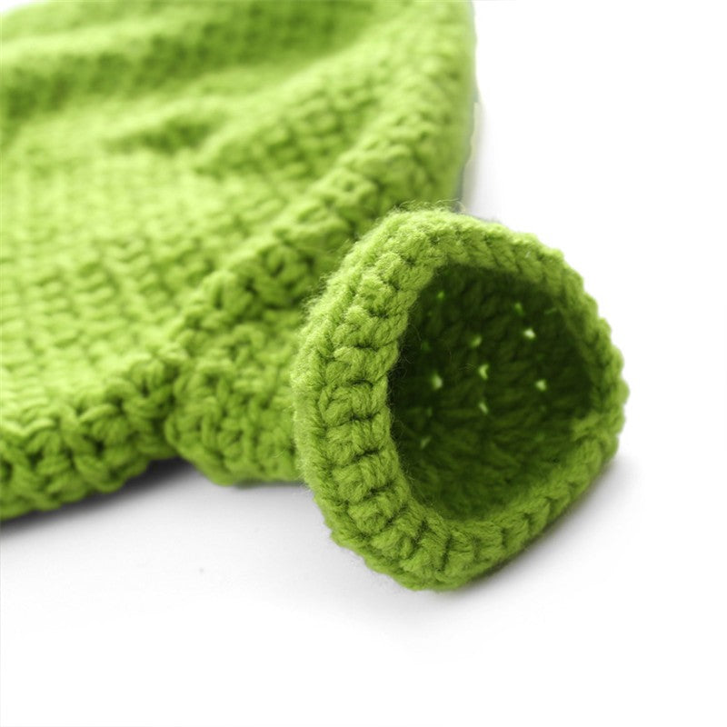 Balaclava Unissex Monstro Shrek Chapéu Lã Inverno Quente Gorros De Tricô Verde Engraçado Gorro Skullies Boné para Mulheres Homens Puro Feito à Mão