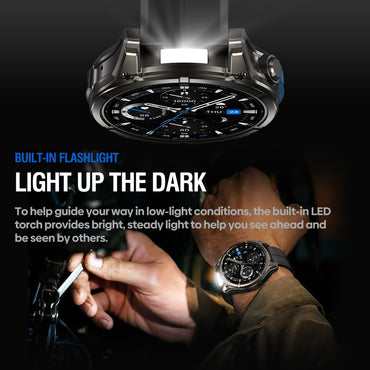 NOVO Smartwatch Zeblaze VIBE 8 com Chamada de Voz, Tela AMOLED de 1,43", Lanterna Embutida, Frequência Cardíaca e Pressão Arterial 2025