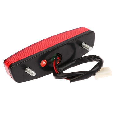 Universal 12V Red LED 3Wire 12V Brake Stop Light License Taillight Red For ATV Off-road Motorcycle Running Tail Light