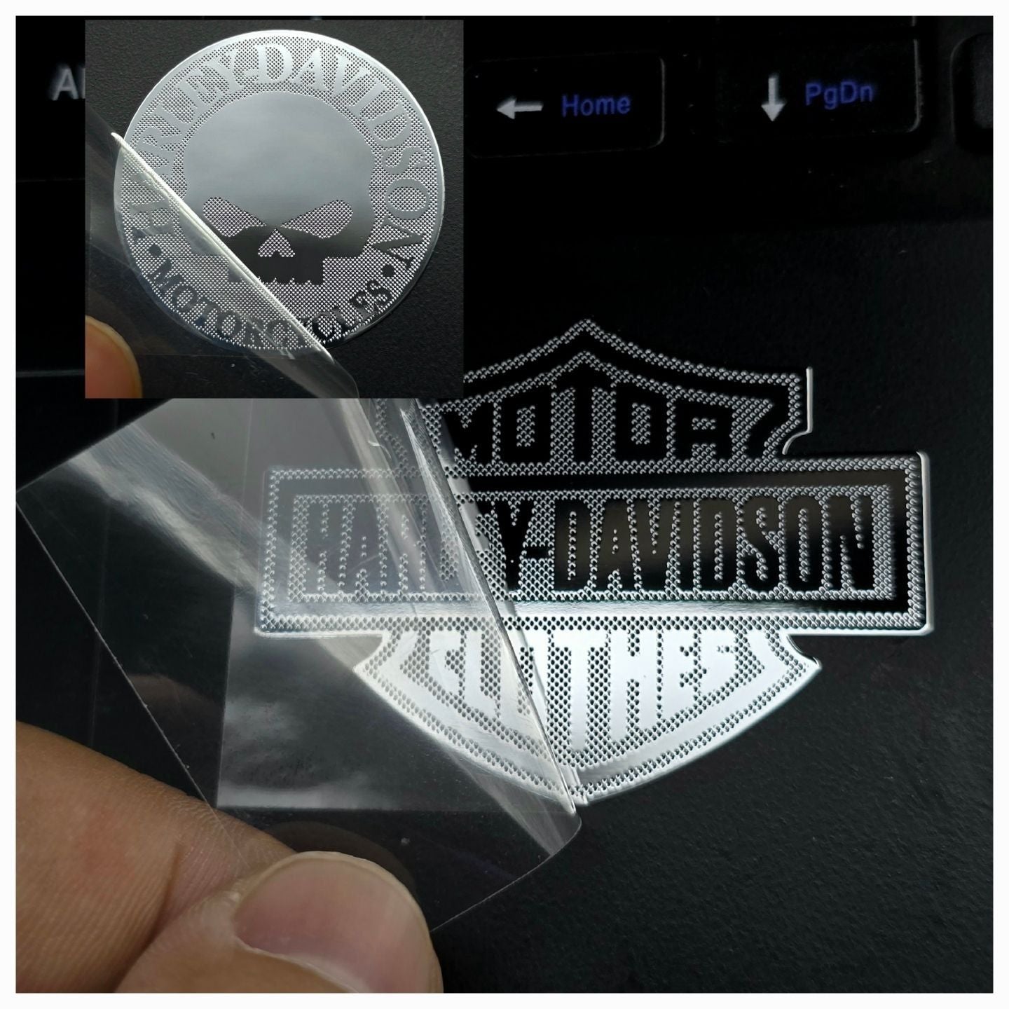 Adesivo de Capacete de Metal com Logotipo Retrô Personalidade Adesivo de Corpo de Motocicleta para Acessórios Harley Davidson Electra Glide 1250S PA1250