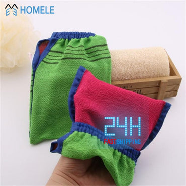 Exfoliating Bath Towel Korean Washcloth Body Massage Scrub Shower Towel SPA Portable Grain Brush Peeling Dead Skin Gloves Adults