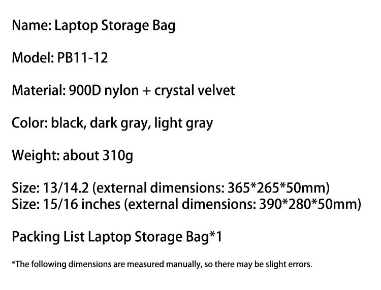 Dormin Shockproof Crossbody Laptop Bag w/Adjustable Strap & Handle for MacBookAir13/MateBook14/Xiaoxin16Pro/Apple/Huawei/Lenovo