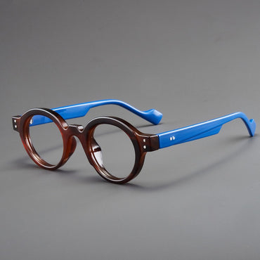 Retro Round Eyeglasses Suitable for Presbyopia Color-matching Trendy Small Frame HD Reading Glasses