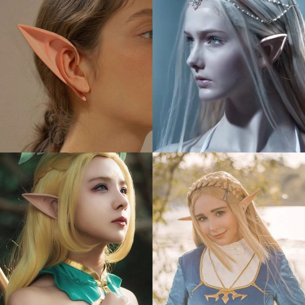 Halloween Elf Ears Latex Simulation Ears Props Fairy Angel Cosplay Mask Halloween Costume Accessories Mascaras Halloween Party