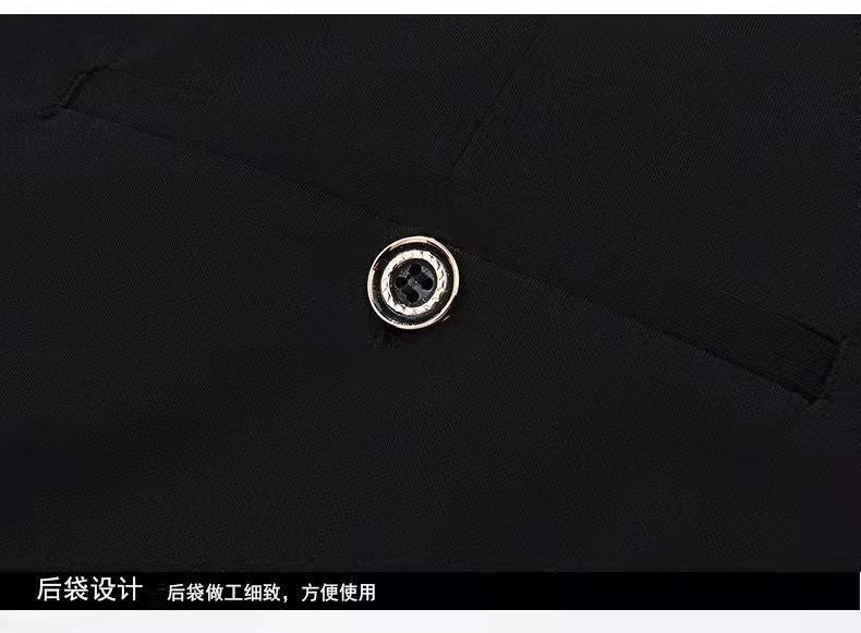 Men Summer Suit Pants Casual Pants Business Fashion Classic Solid Color Stretch Straigh Thin Cotton Trousers Plus Size A177