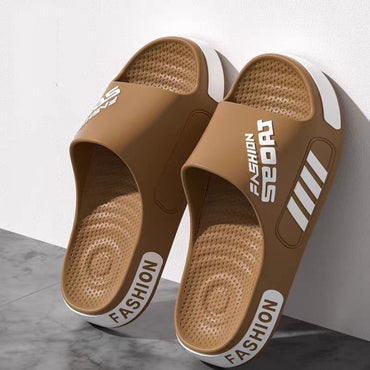 Big Size 48-49 Men Slippers Summer Flat Sole Home Slippers For Women Man Open Toe Trend Slides Couple Light Beach Shoes Sandals