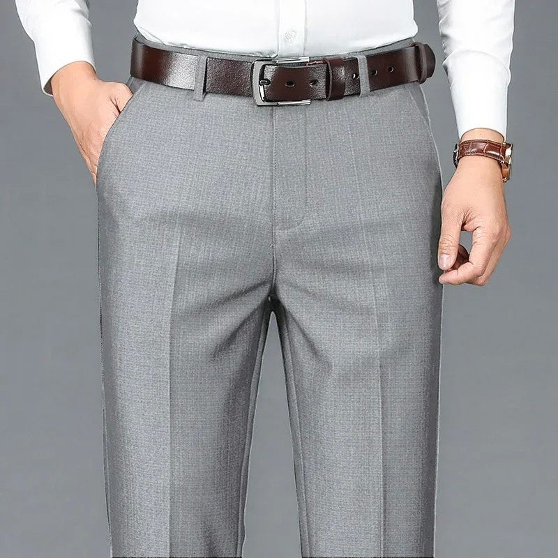 Male High Quality Loose Classic Comfortable Formal Pants 2025 Fashion Men Straight Narrow Leg Business Suit Trousers Size 29-40