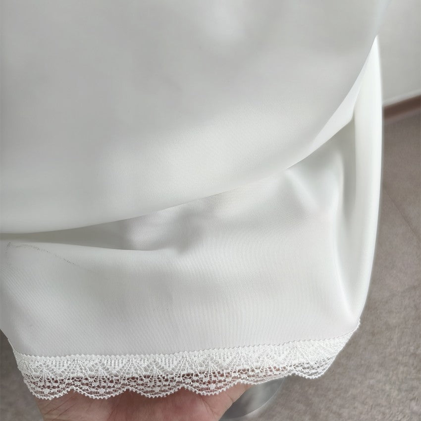 Linad Summer Sexy Satin White Mini Skirts For Women Street Chic Red High Waist S