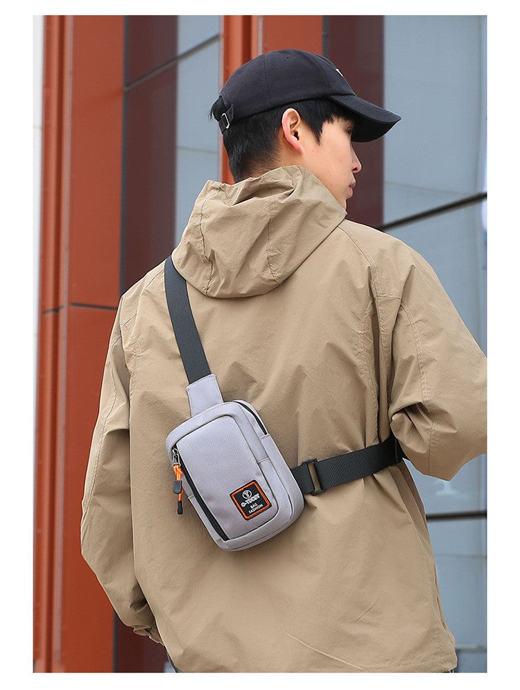 Fashionable Men's Small Shoulder Bag, High-quality and Durable Oxford Cloth Handbag, Portable Crossbody Bag, Flap Mini Waist Bag