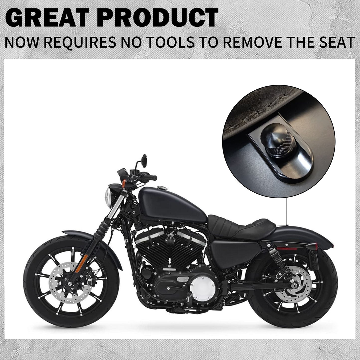 Universal Motorcycle Rear Fender Seat Bolt Screw Nut Tab Kit Mount Knob Cover For Harley Dyna Sportster XL Touring FLHR Softail