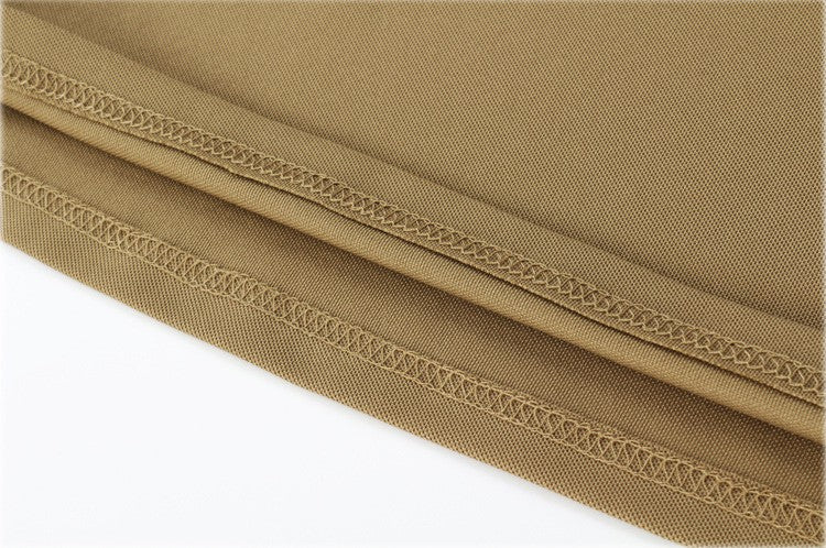 Men's Quick Dry Embroidered Polo Shirts Summer Custom Plus Size Military Clothes Tactical Plain Turn-down Army T-shirts