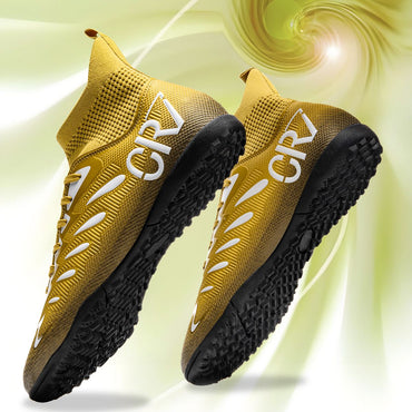 Tf/Fg Men Soccer Shoes Society Cleats Non Slip Football Shoes Outdoor Professional Studded Turf Comfortable Football Field Boots