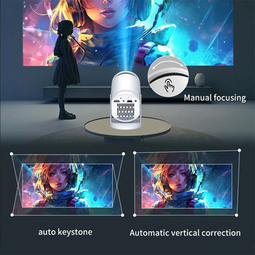 Mini Projector Native 3D Stereo Sound Multi-function Console Outdoor With Bluetooth Home Theater Cinema Portable Projectors