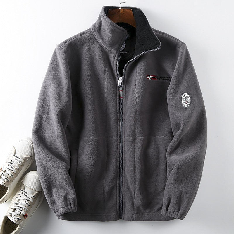 FGKKS 2023 Brand Casual Jacket For Men Thickened Wool Jacket High Quality Design Warm Fashion Jacket Male