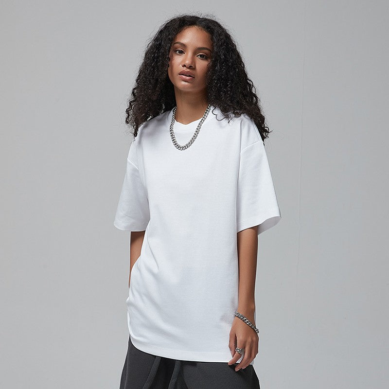 100 Heavy Weight Cotton T shirt For Men Women,Short Sleeve Plain Tops,Solid Oversized Tee Shirts,Quality Clothing 6.8oz 230gsm
