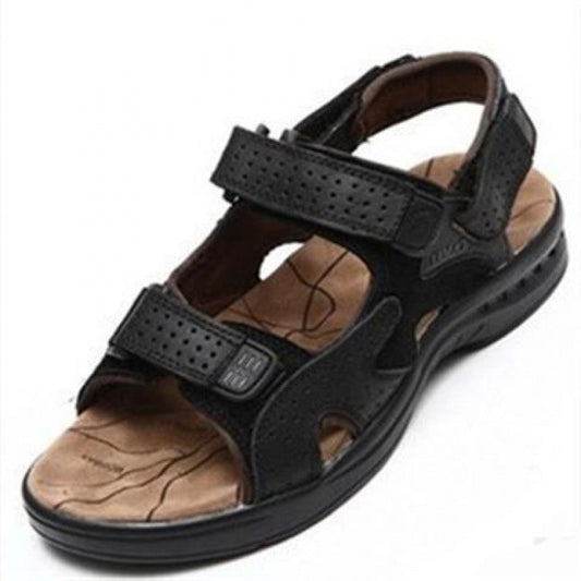 New Brand Classic Mens Sandals Summer Genuine Leather Sandals Men Outdoor Casual Lightweight Sandal Fashion Men Sneakers BigSize