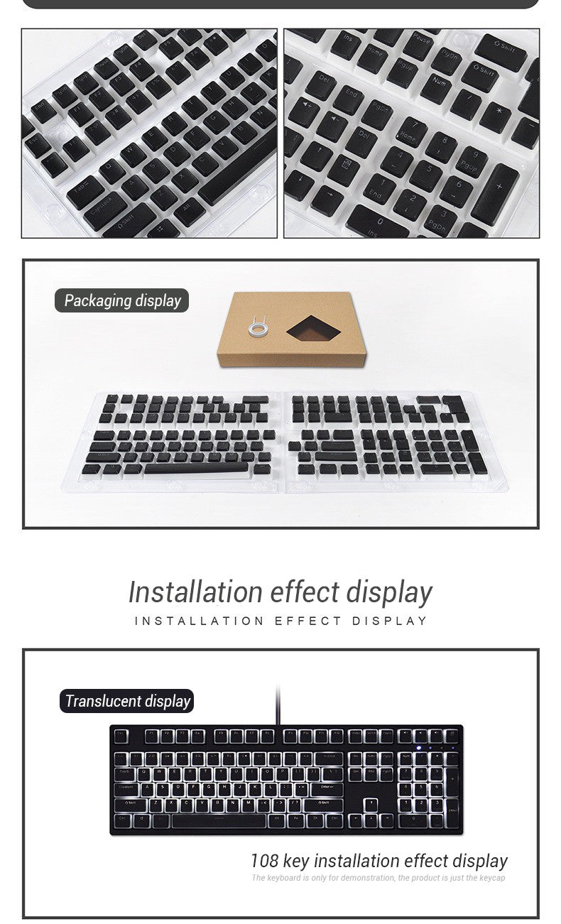 129 Teclas Pudding Keycaps Perfil OEM PBT Double Shot Keycap Para Teclado Mecânico Mx Switch Layout ISO Teclas retroiluminadas RGB