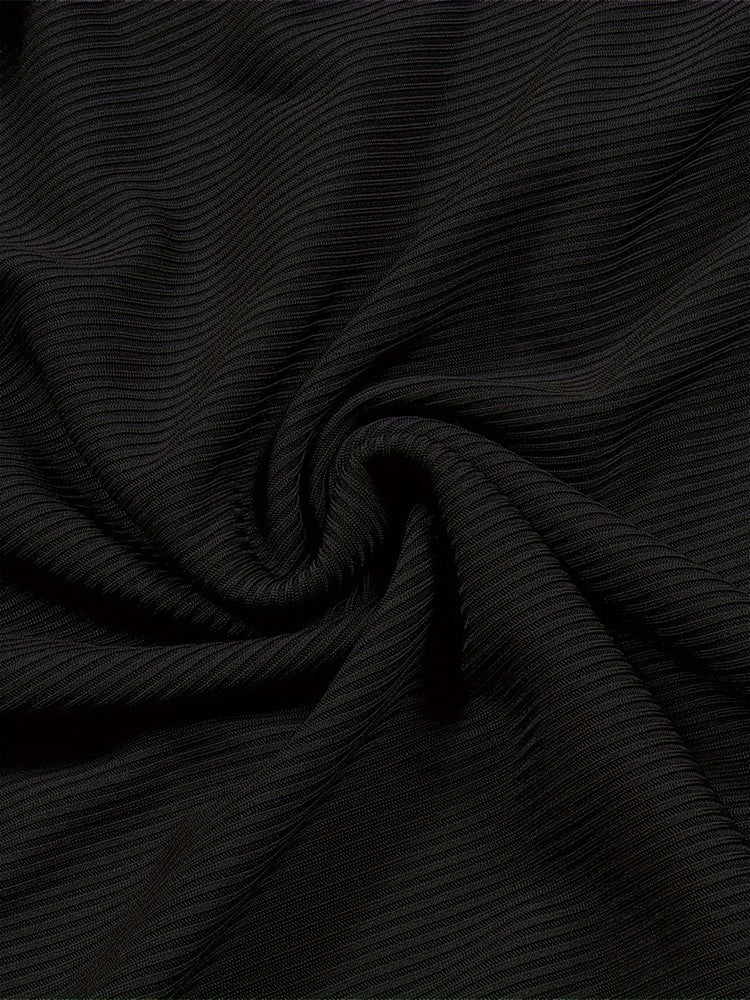 Plus Size 2024 Spring/Summer New Solid Ruched Drawstring Split Skirt, Casual Bodycon Stretchy Skirt For Spring & Summer, Women