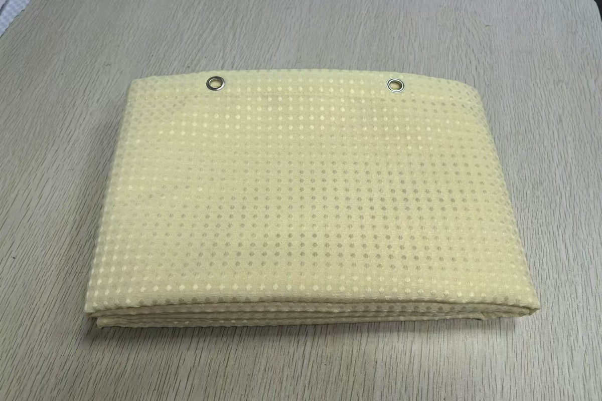 Cortina de Chuveiro de Tecido Minghe, Cortina de Chuveiro de Banheiro de Pano Resistente, Cortina de Chuveiro de Poliéster Waffle 230 gsm