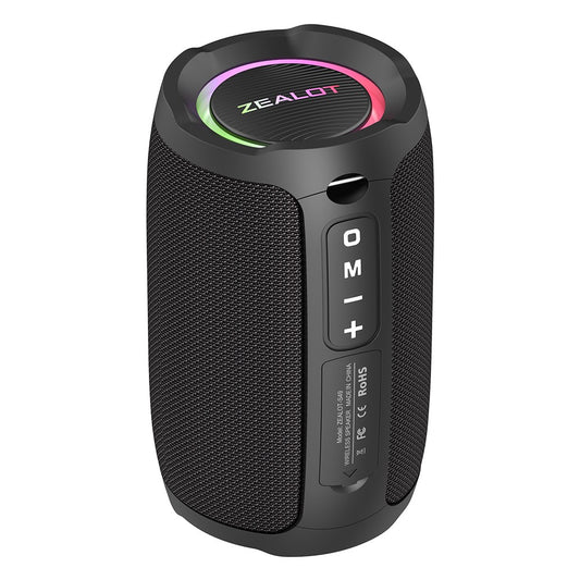 ZEALOT-S49 Portable bluetooth speaker 360°Stereo Sound 20W IPX6 waterproof wireless bluetooth 5.0 Excellent Bass Performace