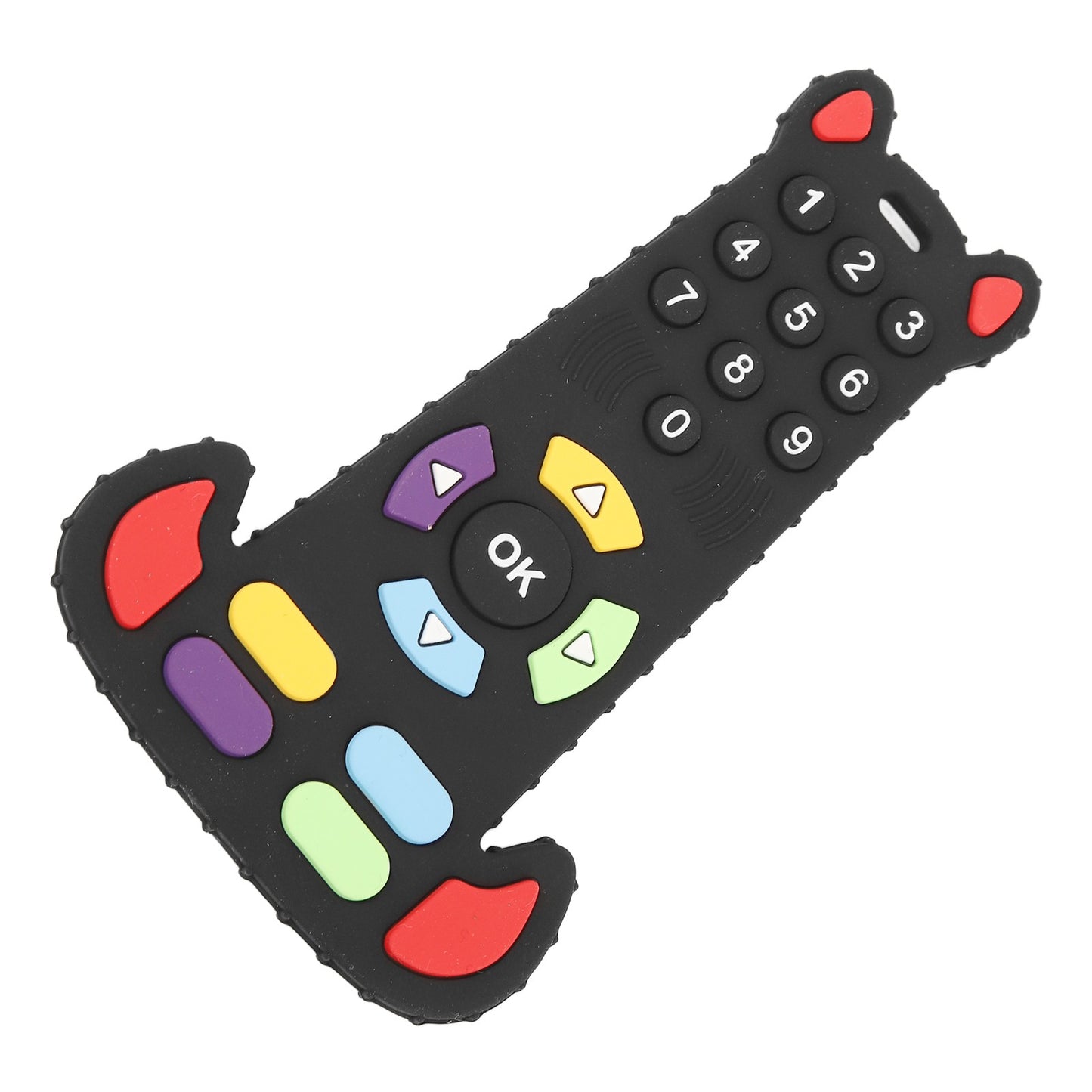 Baby Teething Remote Control Teething Silicone Soft Teeth Grinding Cartoon Baby Teether Chew Toy for Toddlers Boys Girls