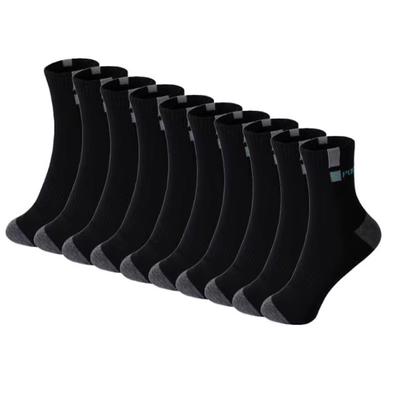 5/10 Pairs Breathable Cotton Sports Stockings Men Bamboo Fiber Autumn Winter Men Socks Sweat Absorption Deodorant Business Sox