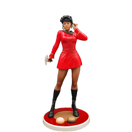 New Anime Figure Star Trek communication officer Uhura StarCraft standing posture figurine desktop model ornament Christmas Toys