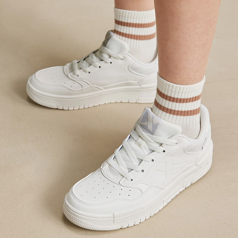 Xtep Skateboarding Shoes For Women 2024 Summer Comfortable Skate Shoes Breathable Outdoor Trekking Support Sneakers 876318310030